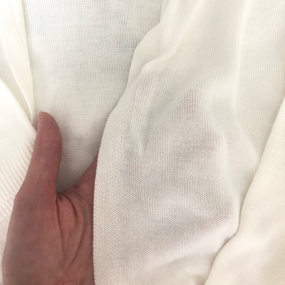 Loft Ivory 3/4 Sleeve Open Front Cardigan Size S - Picture 5 of 5